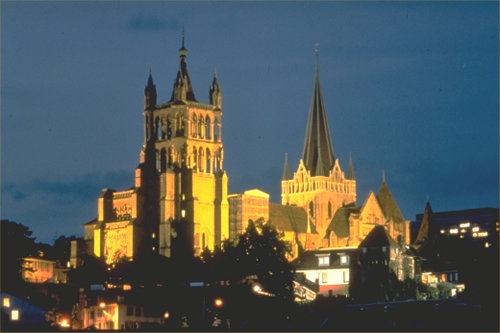 Cathédrale de nuit - Lausanne "Suisse"